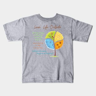 Adult season's tree Kids T-Shirt